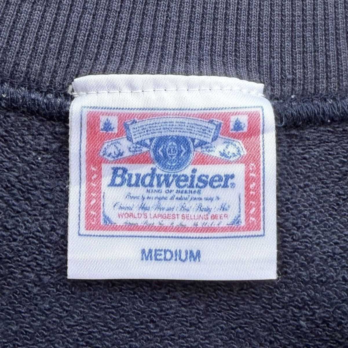 Budweiser Vintage Budweiser Sweatshirt Navy Vintage Style Crewneck Size US M / EU 48-50 / 2 - 11 Thumbnail