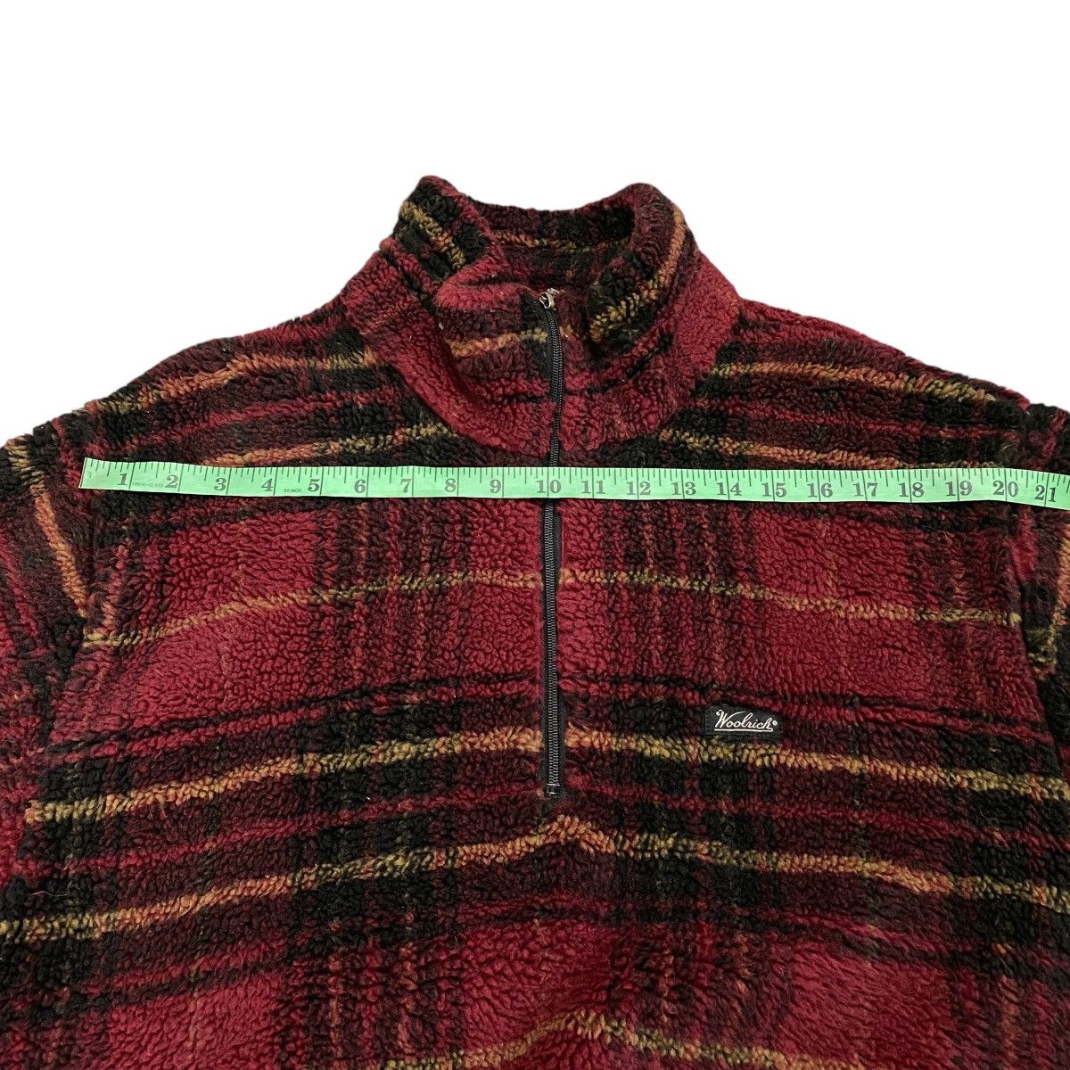 Vintage × Woolrich Woolen Mills Vintage Woolrich Tartan Plaid Half Zip Fleece Size US XL / EU 56 / 4 - 13 Thumbnail