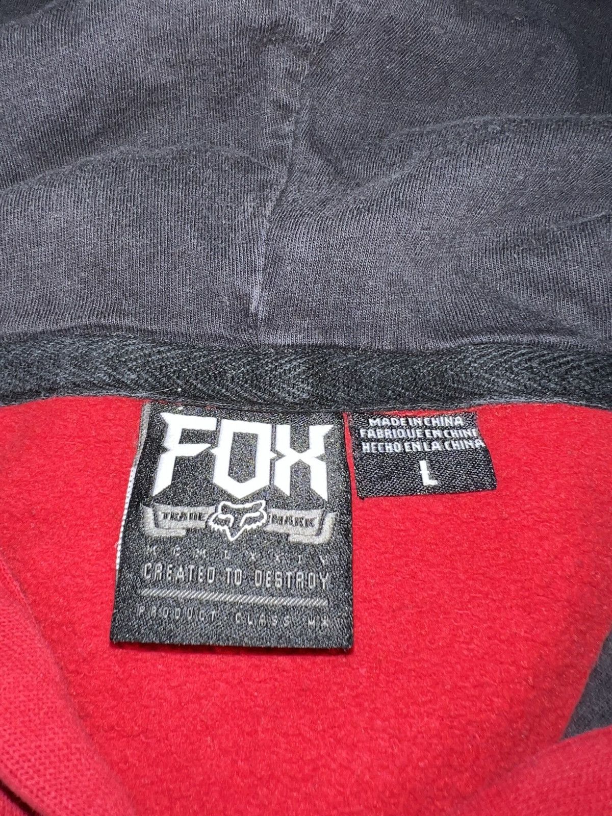 Vintage Vintage Y2K Fox Racing Hoodie Size US L / EU 52-54 / 3 - 4 Thumbnail