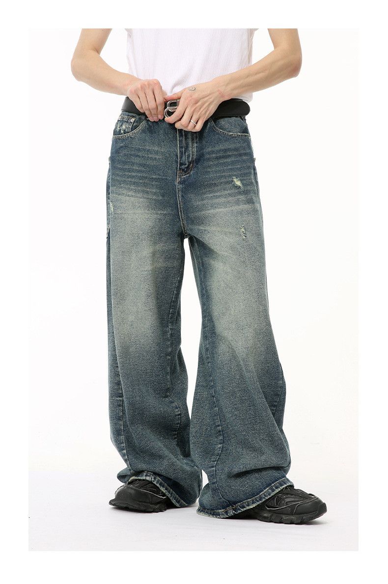 Japanese Brand American retro high street patchwork ripped jeans Size US 32 / EU 48 - 1 Thumbnail