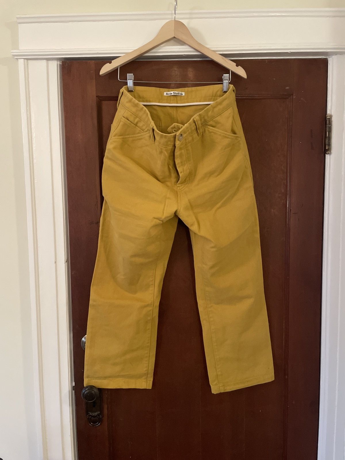 Acne Studios Mustard Work Pants Size US 32 / EU 48 - 1 Thumbnail