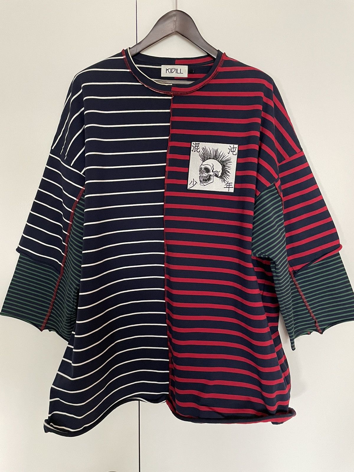 image of Kidill Patchwork Punk T-Shirt, Men's (Size Large)