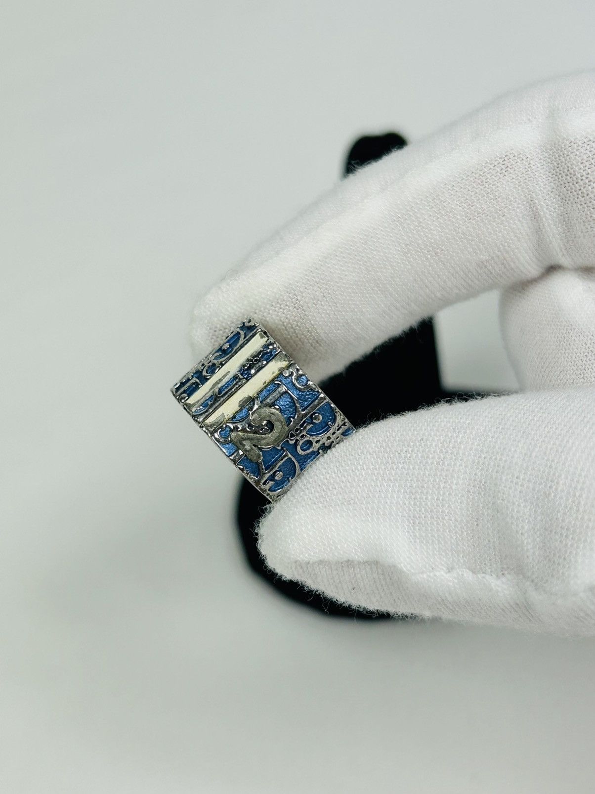 Dior Dior Blue Trotter 2 Ring Size 5 Size ONE SIZE - 4 Thumbnail