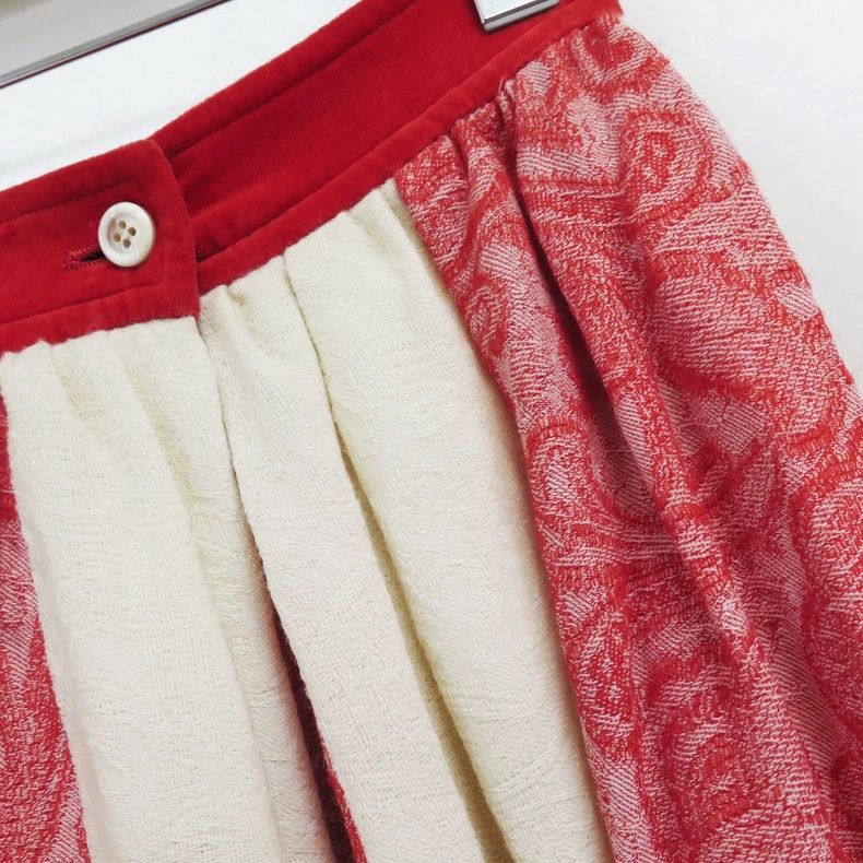 Comme des Garcons Comme des Garcons size M Wool jacquard striped skirt Size 23" - 6 Thumbnail