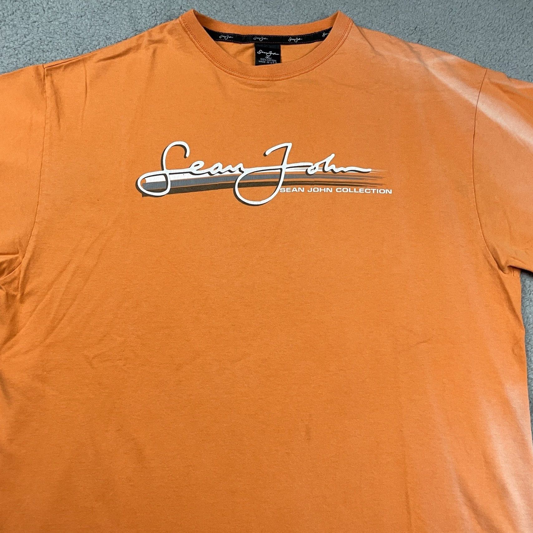 Sean John VINTAGE Sean John TShirt Adult XL Orange Hip Hop Streetwear Men’s Spell Out USA* Size US XL / EU 56 / 4 - 2 Thumbnail