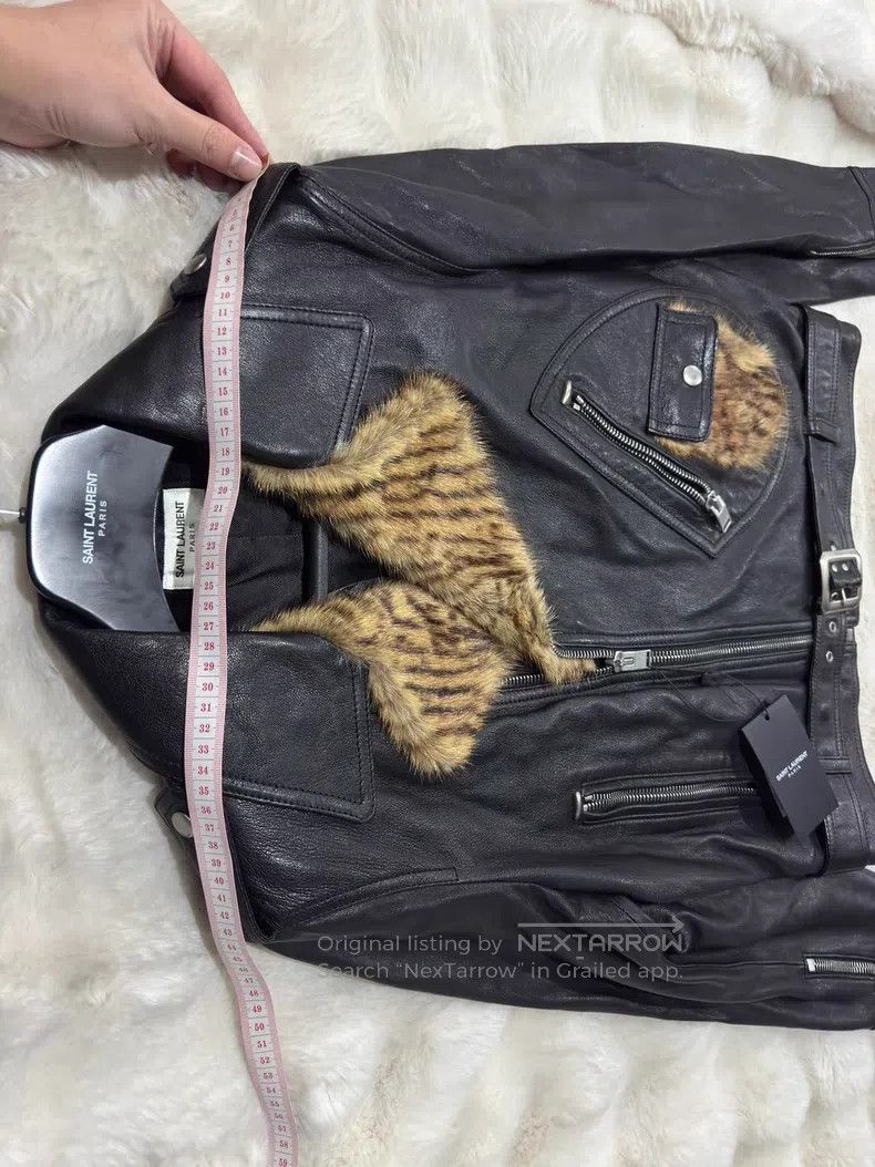 Saint Laurent Paris Saint Laurent Paris Vintage Fur Leather Jacket Size US M / EU 48-50 / 2 - 4 Thumbnail
