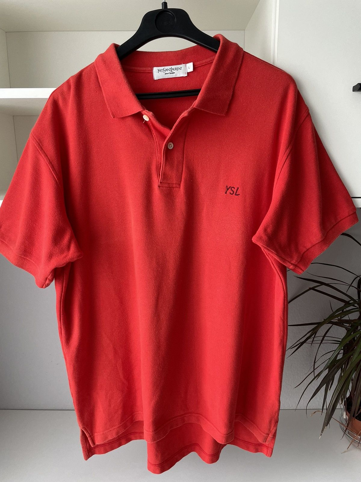 Yves Saint Laurent Vintage Yves Saint Laurent Polo Tee Logo YSl Size US L / EU 52-54 / 3 - 2 Thumbnail