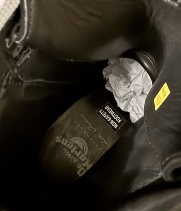 Dr. Martens × Rick Owens STEEL TOE QUAD Wraparound Lace Leather Platform Boots Size US 12 / EU 45 - 19 Thumbnail