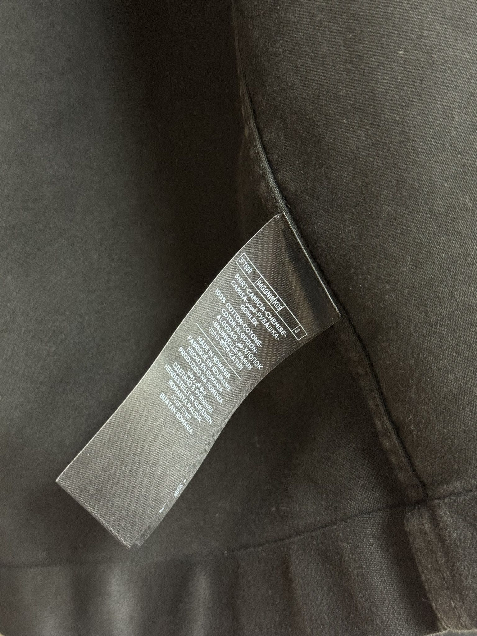 Tom Ford Tom Ford / Cotton Military Shirt Black / 2​ Size US M / EU 48-50 / 2 - 6 Thumbnail