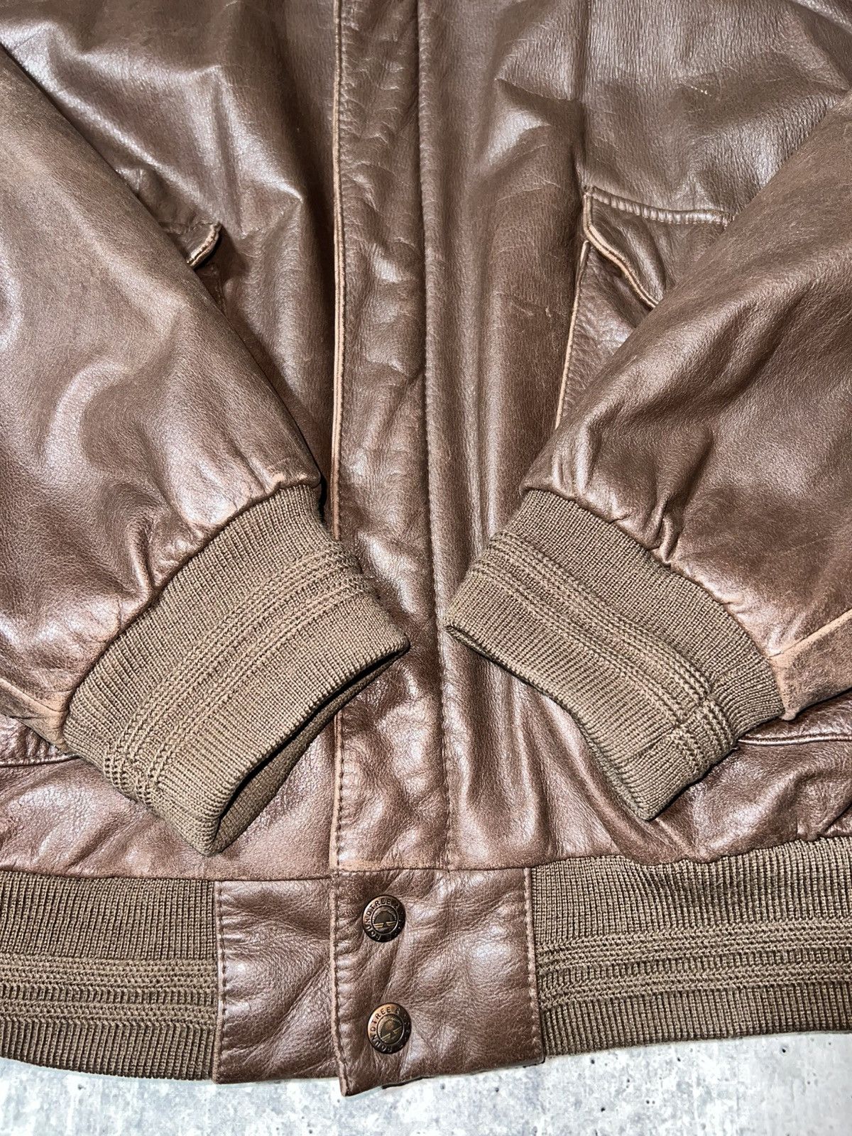 Roundtree & Yorke Vintage 90s Roundtree & Yorke Genuine Leather Jacket Size US L / EU 52-54 / 3 - 10 Thumbnail