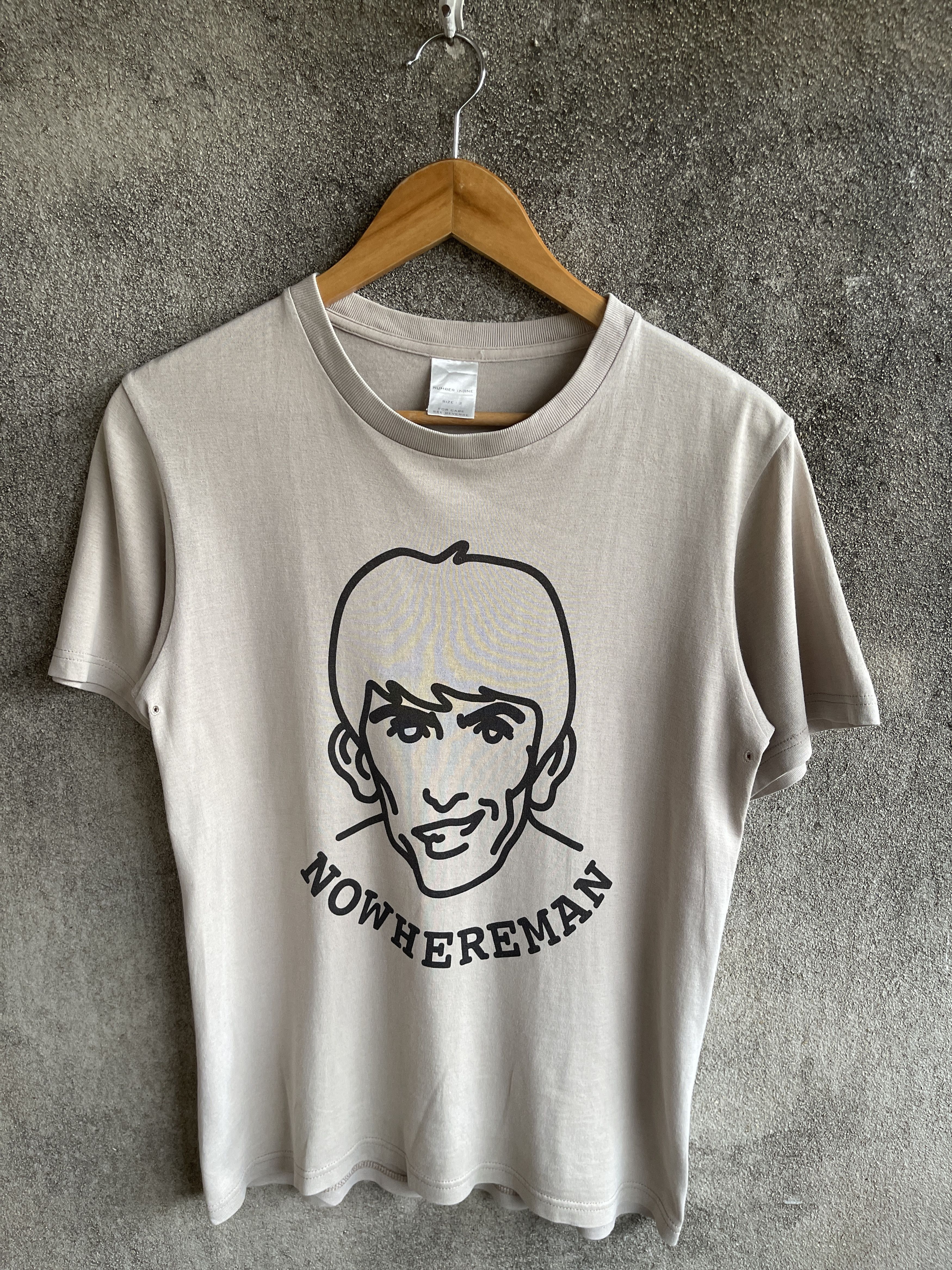Number (N)ine AW02 Vintage y2k🔥Number(N)ine🔥Nowhere Man Big Face Tshirt Size US S / EU 44-46 / 1 - 2 Thumbnail