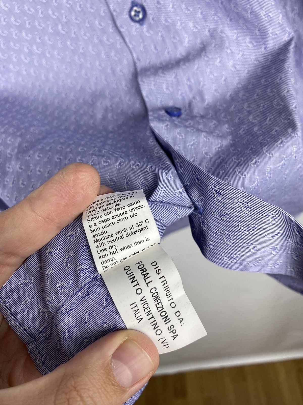 Pal Zileri Pal Zileri Paisley Print Shirt Button Up size 15 1/2 39 Size US S / EU 44-46 / 1 - 10 Thumbnail