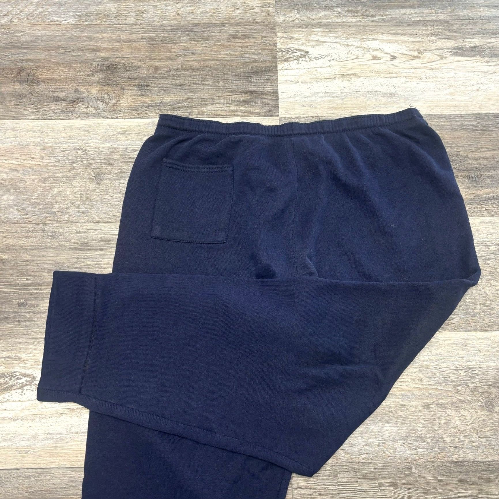 Nike VINTAGE Nike Blue Mens L Sweatpants Jogger USA Made Swoosh Spell Out Athleisure Sub-Brand Athletic Size US 33 - 2 Thumbnail