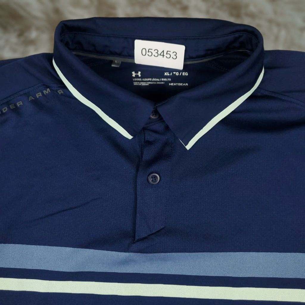 Under Armour Under Armour Polo Shirt Mens XL Navy Blue Golf Casual Short Sleeve Polo Shirt XL Mens Navy Blue Under Armour Shirt Polo Golf Casual Short Sleeve Size US XL / EU 56 / 4 - 1 Thumbnail