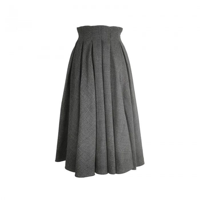 Dior Dior Wool Solid Pleated Skirt 34 Size 34" / US 12 / IT 48 - 1 Thumbnail