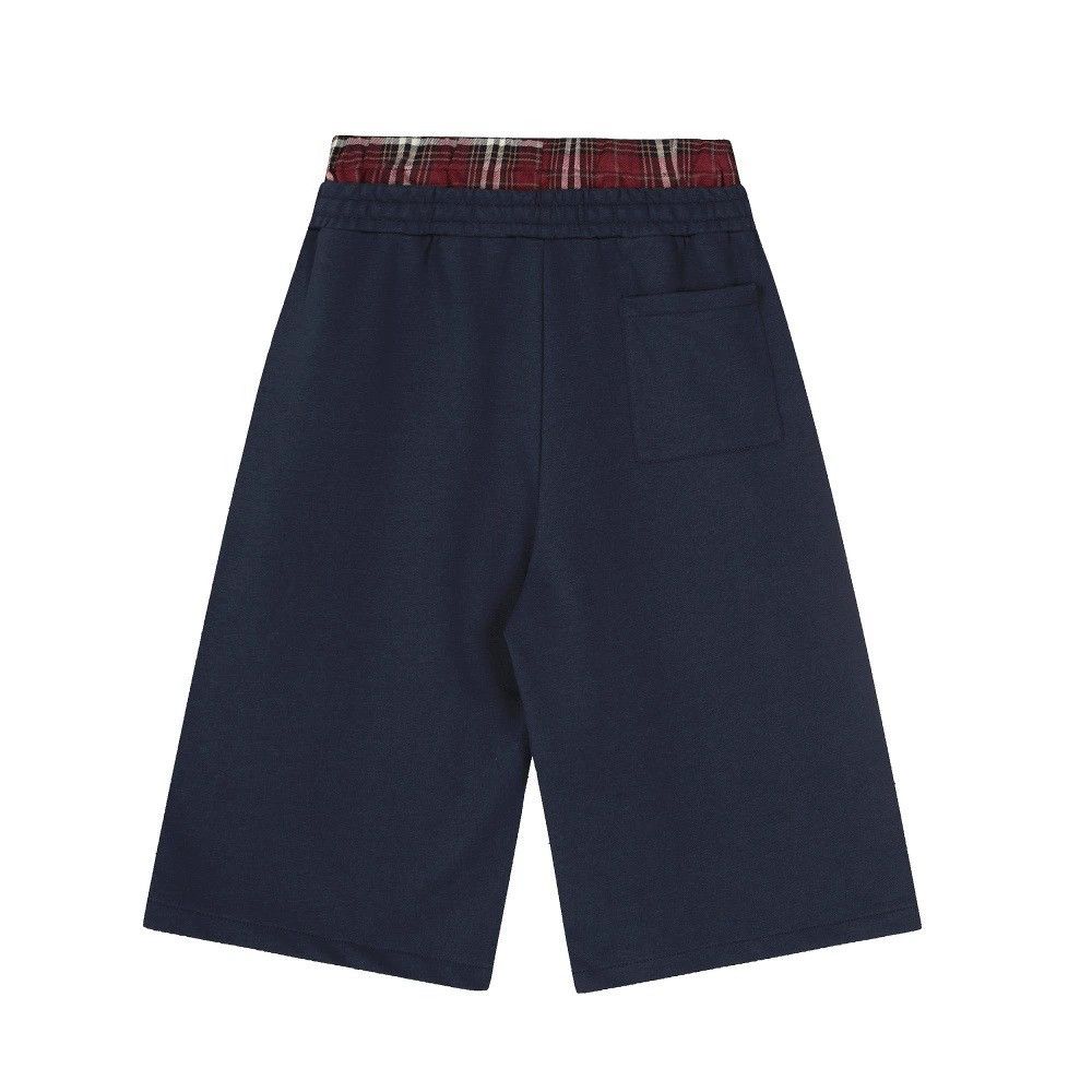Japanese Brand Men's trendy street fake two-piece plaid straight shorts Size US 32 / EU 48 - 2 Thumbnail