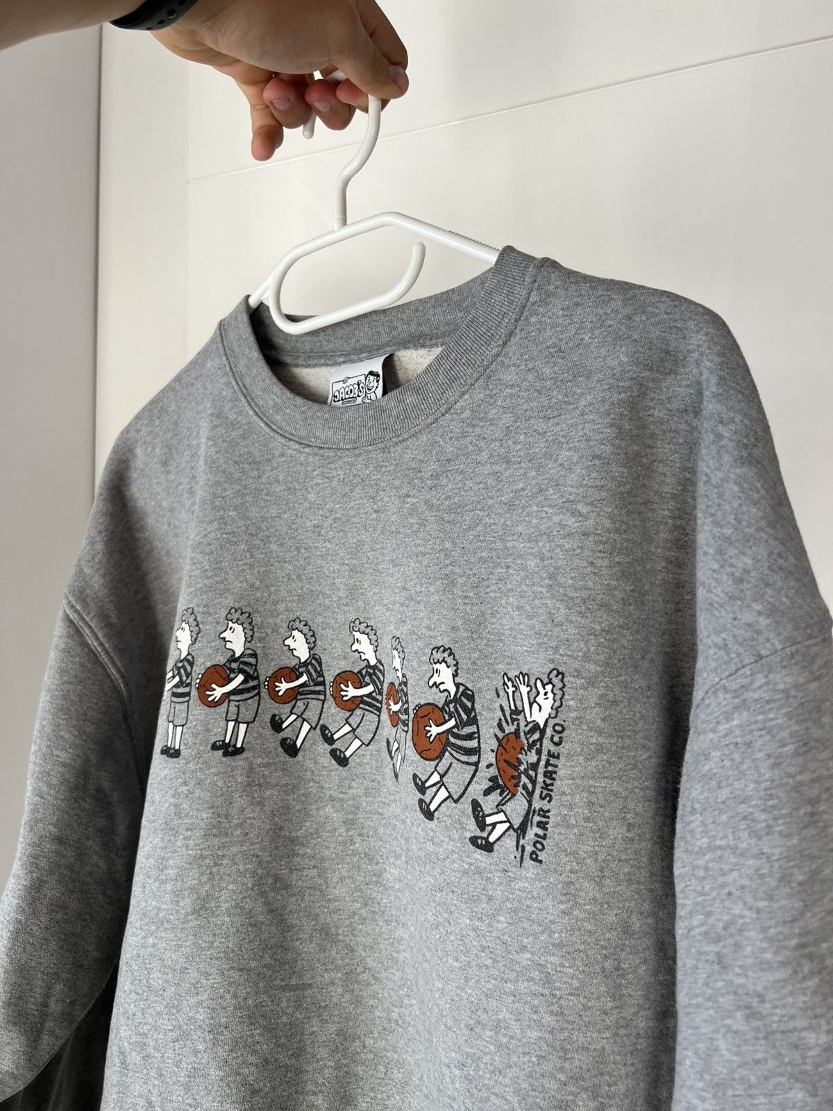 Polar Skate Co. Polar Skate Co. Archival Crew Neck SK8 Style Gray Sweatshirt Size US S / EU 44-46 / 1 - 4 Thumbnail