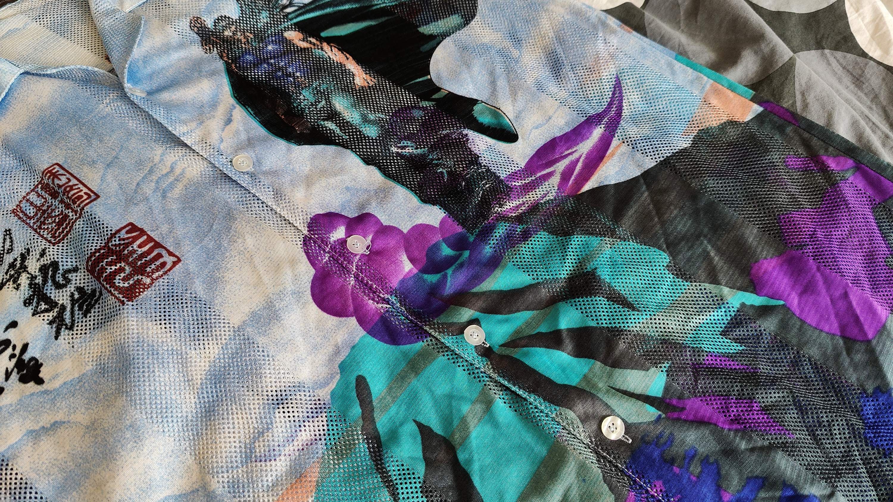 Anime × Vintage Anime Manga Warrior Vintage AOP Crazy Full Print Shirt Size US L / EU 52-54 / 3 - 5 Thumbnail