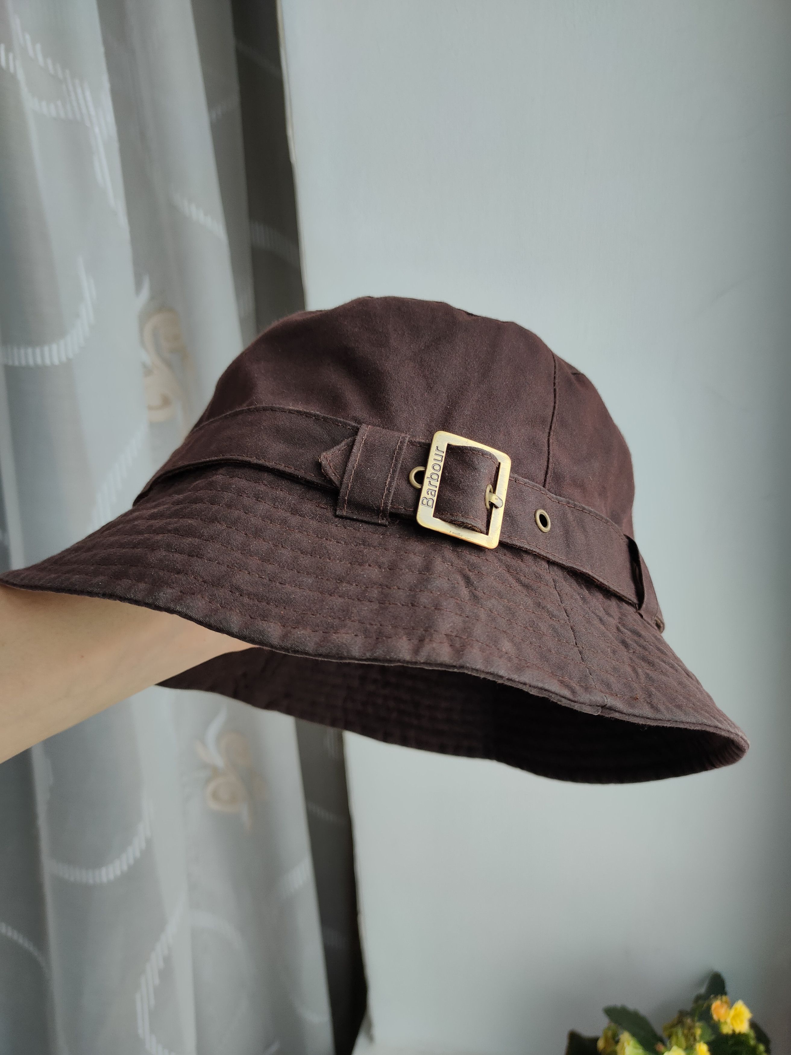 Barbour Vintage Barbour Waxed Bucket Hat Panama Hat Barbour Wax Size ONE SIZE - 8 Thumbnail