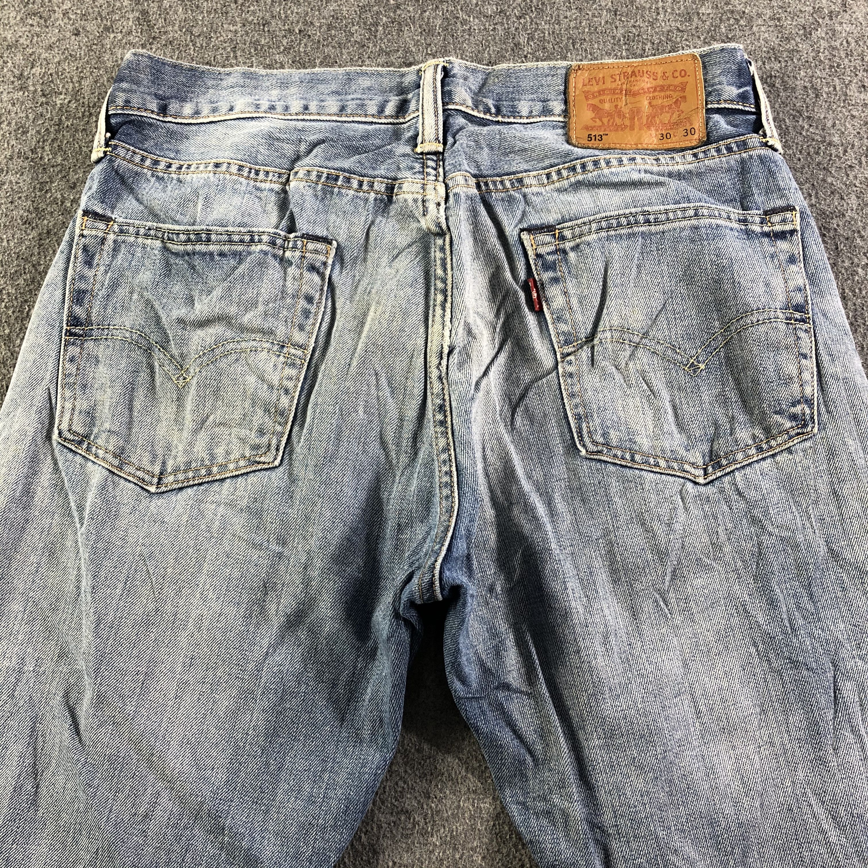 Levi's Vintage Faded Blue Levis 513 Jeans-J3278 Size US 30 / EU 46 - 4 Thumbnail