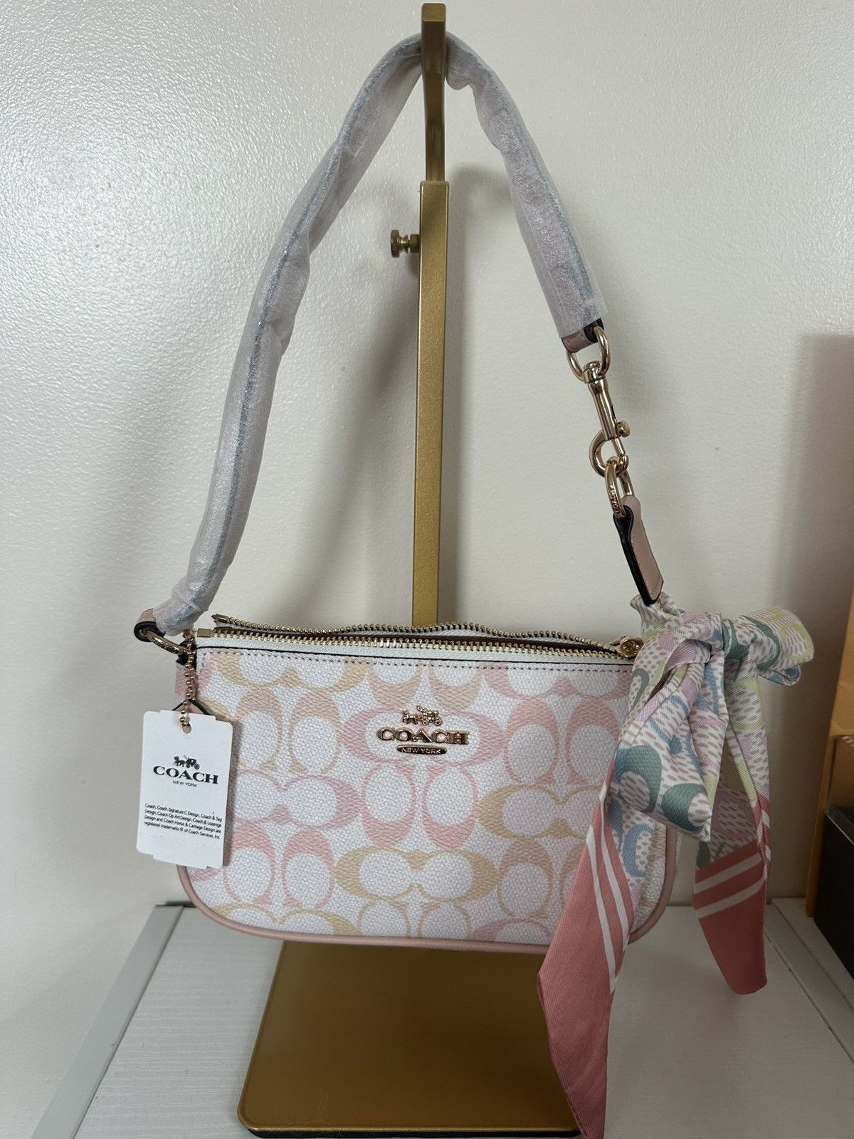 Coach Zip Top Shoulder Bag In Signature Canvas CX610 | Grailed