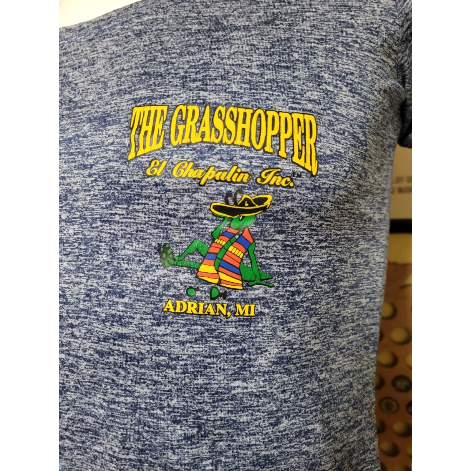 Nike Womens Nike Dri Fit T Shirt Small MI El Chapulin Grasshopper Mexican Restaurant Nike Shirt Womens Small Blue 90s? Size S / US 4 / IT 40 - 2 Thumbnail