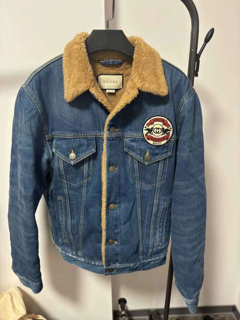 Gucci Gucci Lamb cashmere blue denim jacket 2503-Nextarrow Size US S / EU 44-46 / 1 - 1 Thumbnail