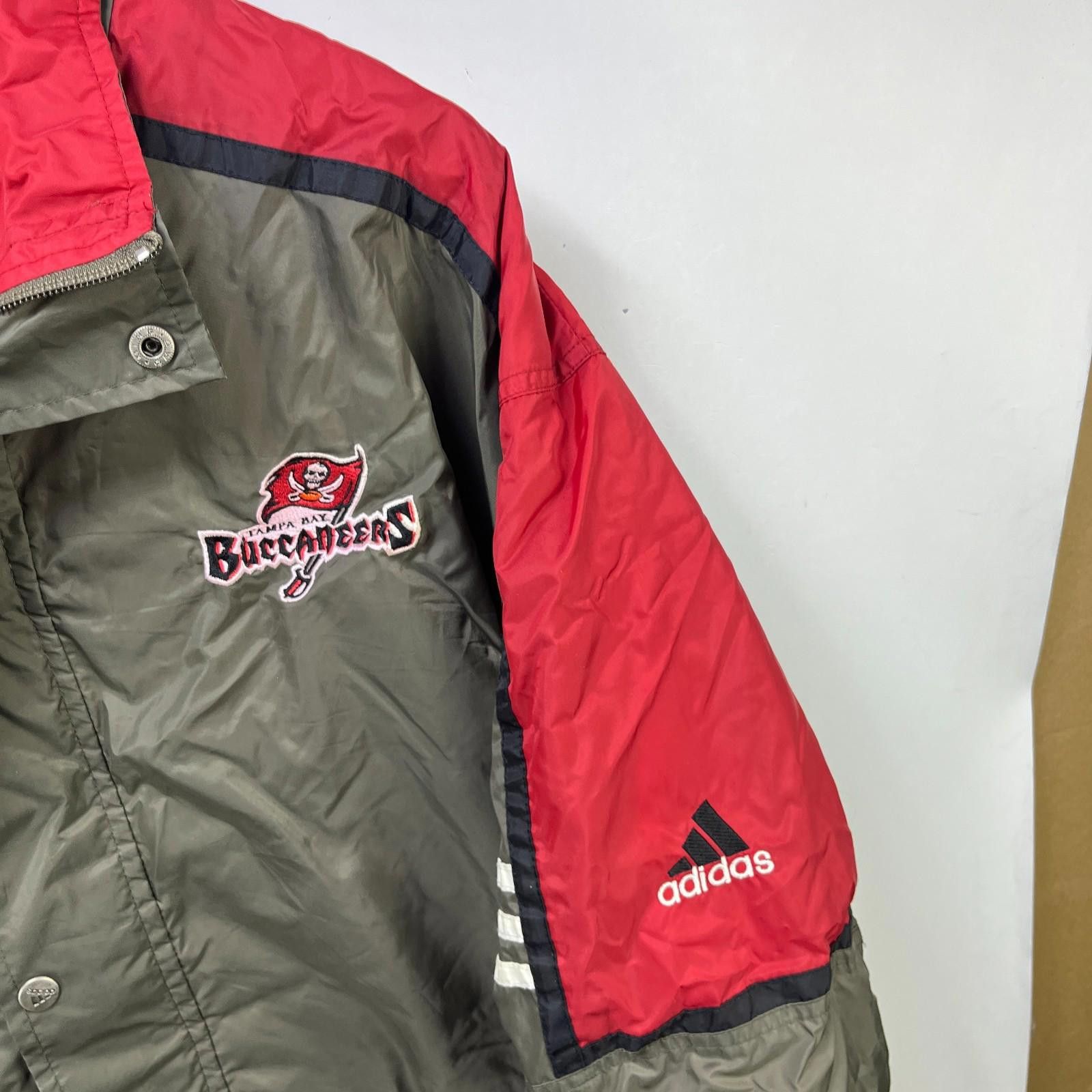 Adidas Vintage 90s Adidas Tampa Bay Buccaneers Jacket 2XL Size ONE SIZE - 5 Thumbnail