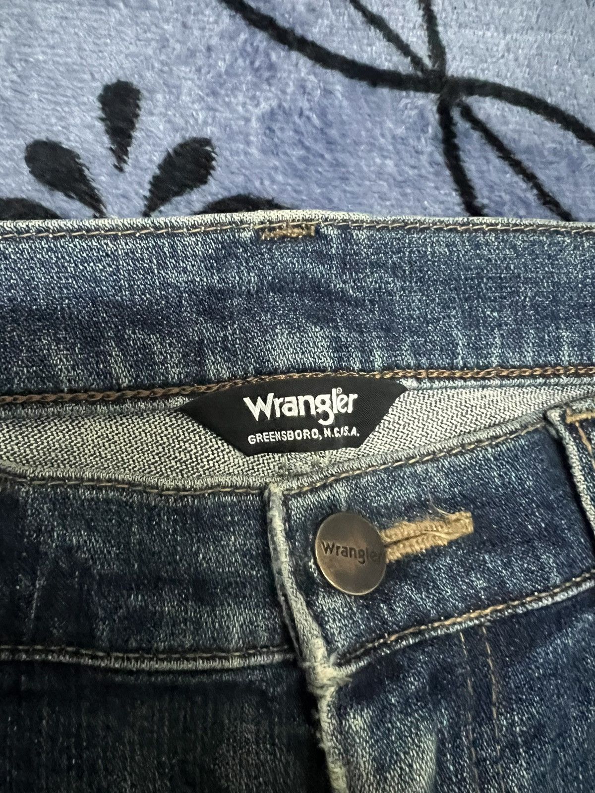 Vintage × Wrangler Wrangler USA - vintage 90’s distressed Size US 29 - 5 Thumbnail
