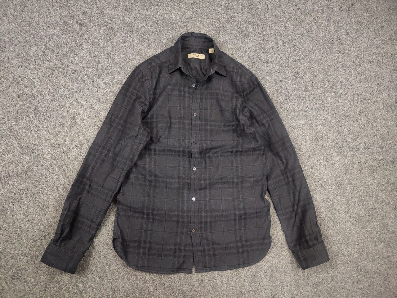 Burberry Burberry London Gray Nova Check Long Sleeve Button Shirt Size US S / EU 44-46 / 1 - 9 Thumbnail