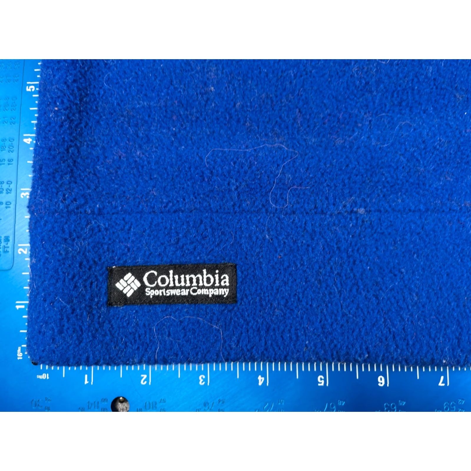 Vintage Columbia Beanie Adult XL Blue Knit 100% Polyester Fleece Hat Beanie Adjustable Lightweight Outdoor Ski Lightweight Size XL / US 12-14 / IT 48-50 - 2 Thumbnail