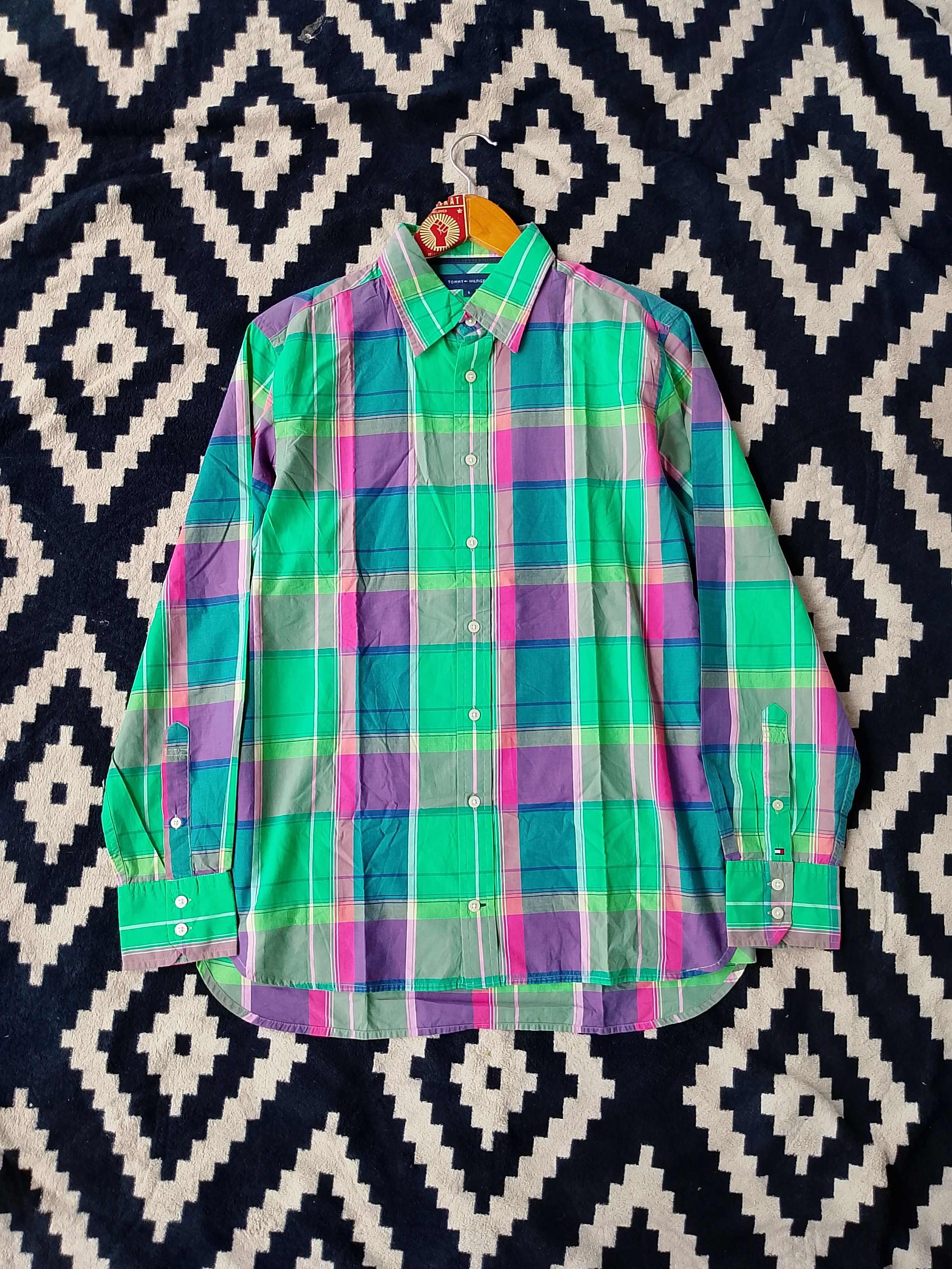 Tommy Hilfiger Tommy Hilfiger Acid Lime Oxford Shirt A Shock to the System Size US S / EU 44-46 / 1 - 2 Thumbnail
