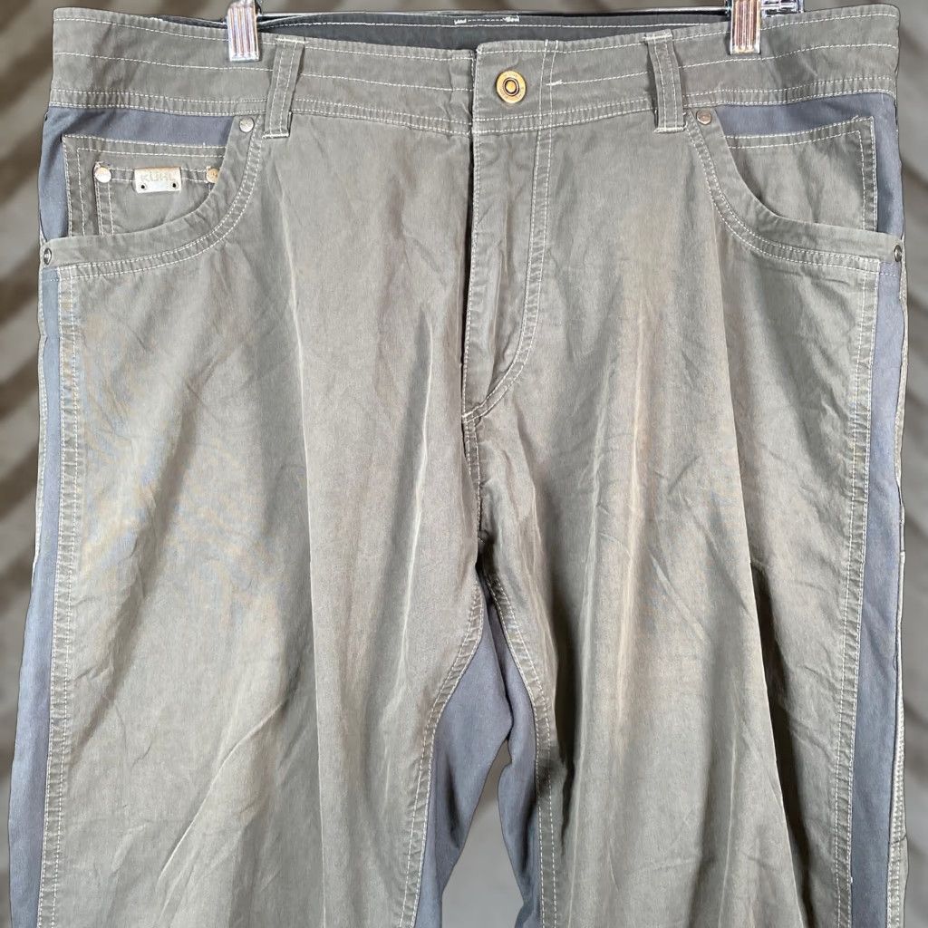 Vintage Kuhl Mens Pants Green Patent Pending Straight Leg Hiking Outdoor Stretch 38x32 Size US 38 / EU 54 - 1 Thumbnail