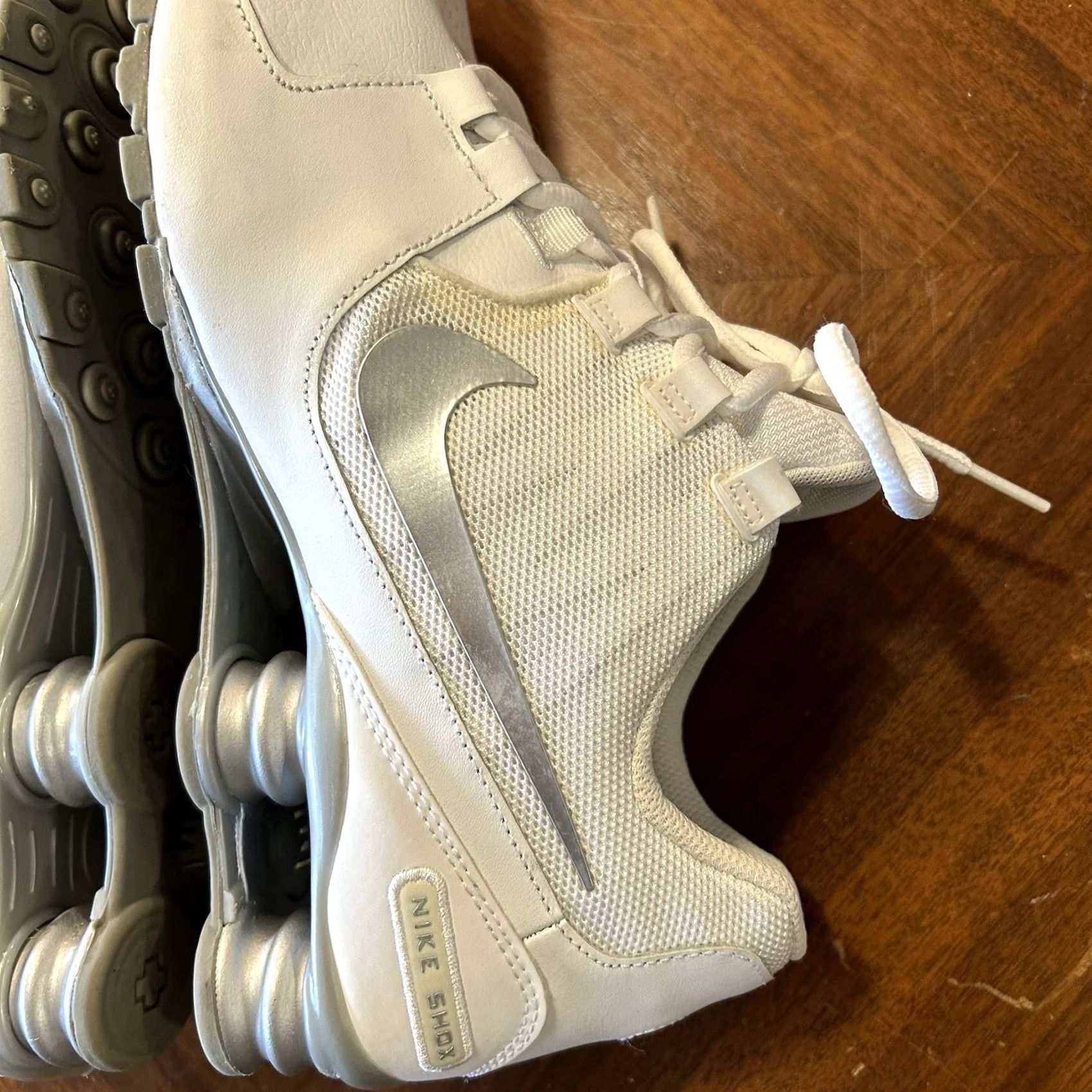 Nike Nike Shox Avenue White 833584-100 Sneaker Men 12 AS IS Good Condition 2016 Net Easy Size US 12 / EU 45 - 5 Thumbnail