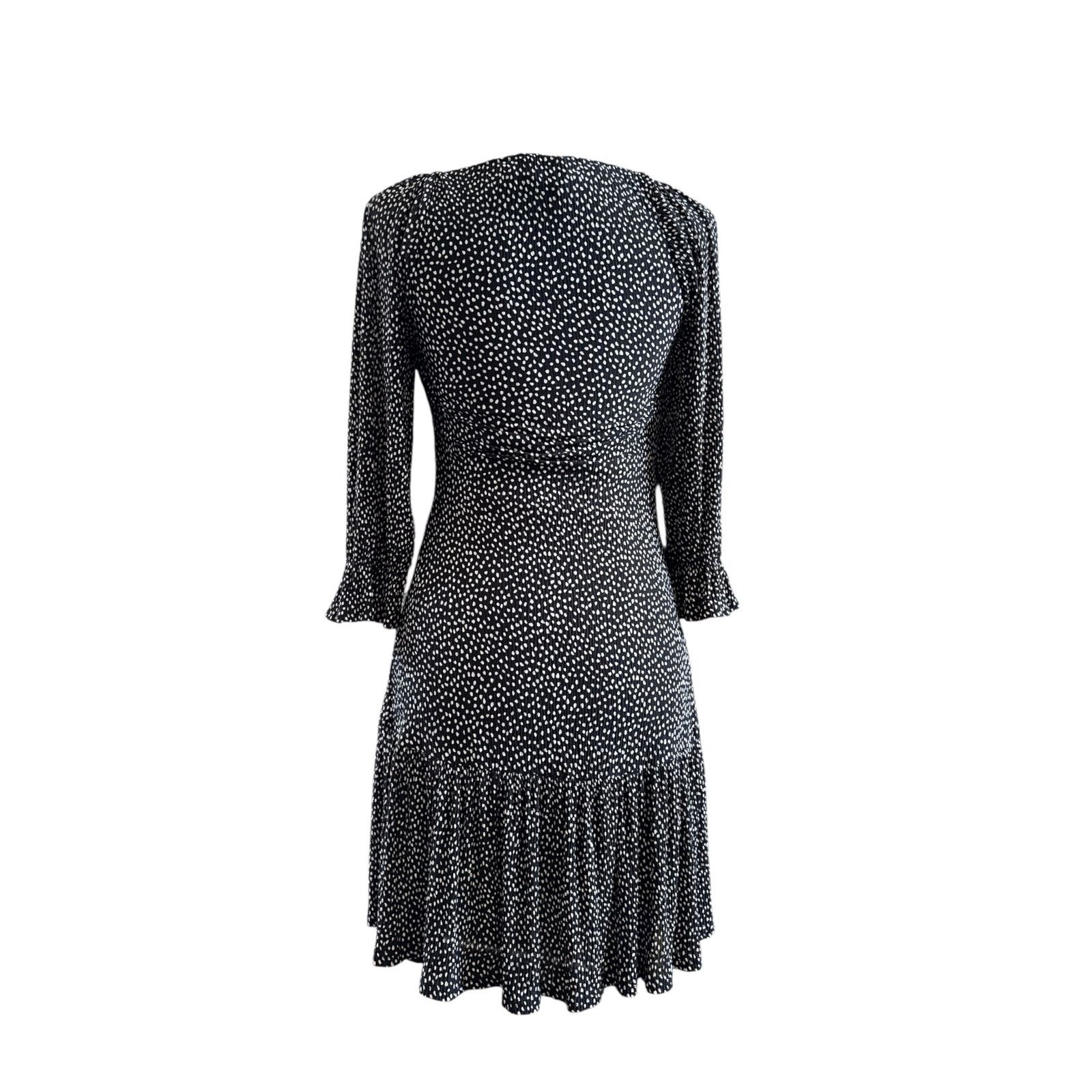 Mango Mango Women Black & White Printed A-Line Mini Dress Size 2 Size XS / US 0-2 / IT 36-38 - 8 Thumbnail