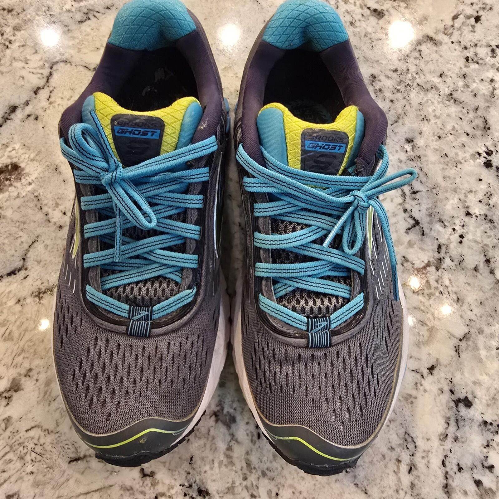 Brooks Brooks Ghost 9 Gray Turquoise Running Shoes Womens Size 6.5 Size US 6.5 / IT 36.5 - 4 Thumbnail