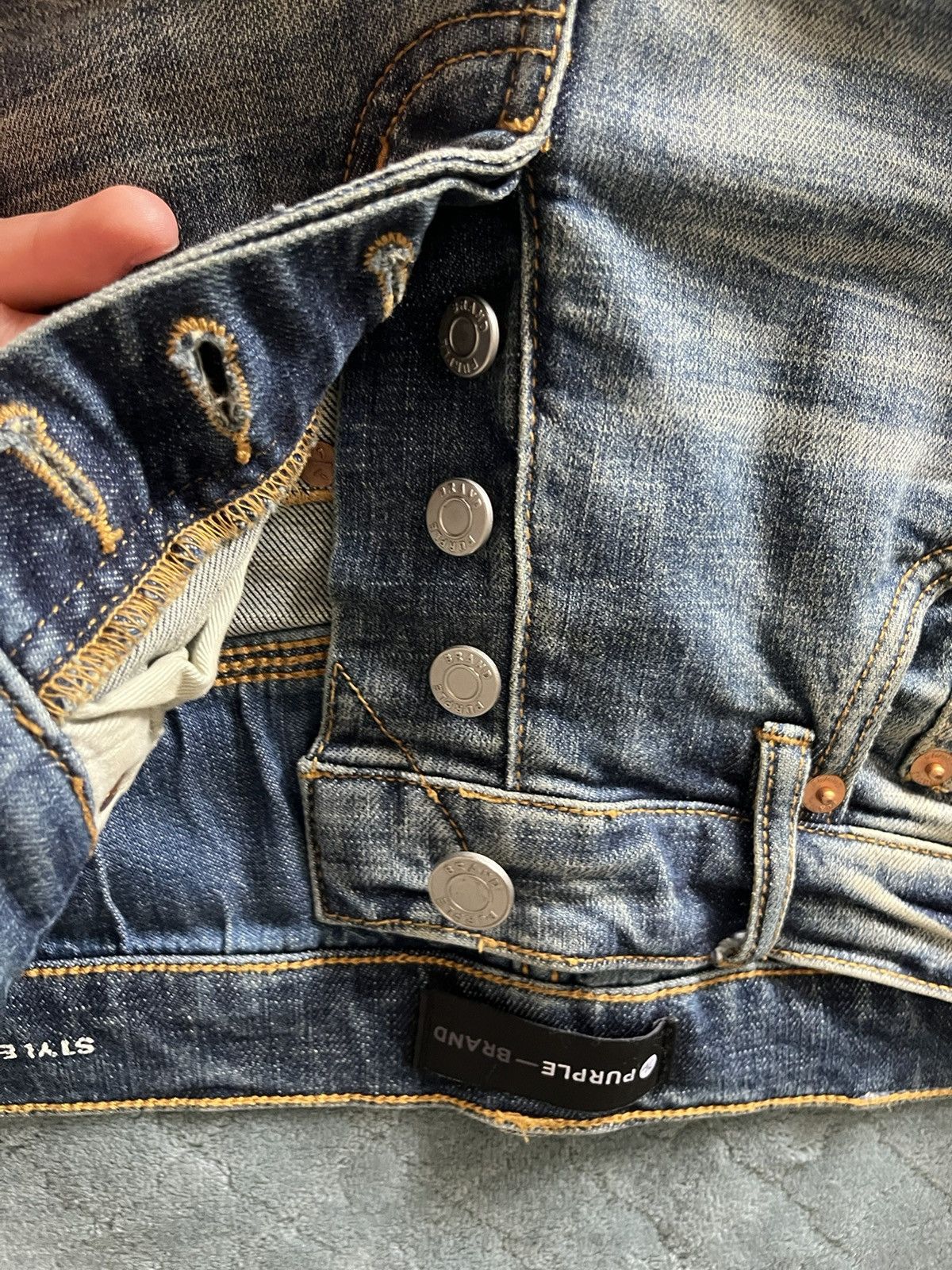 Purple Brand Purple brand stack jeans paint splat Size US 29 - 6 Thumbnail