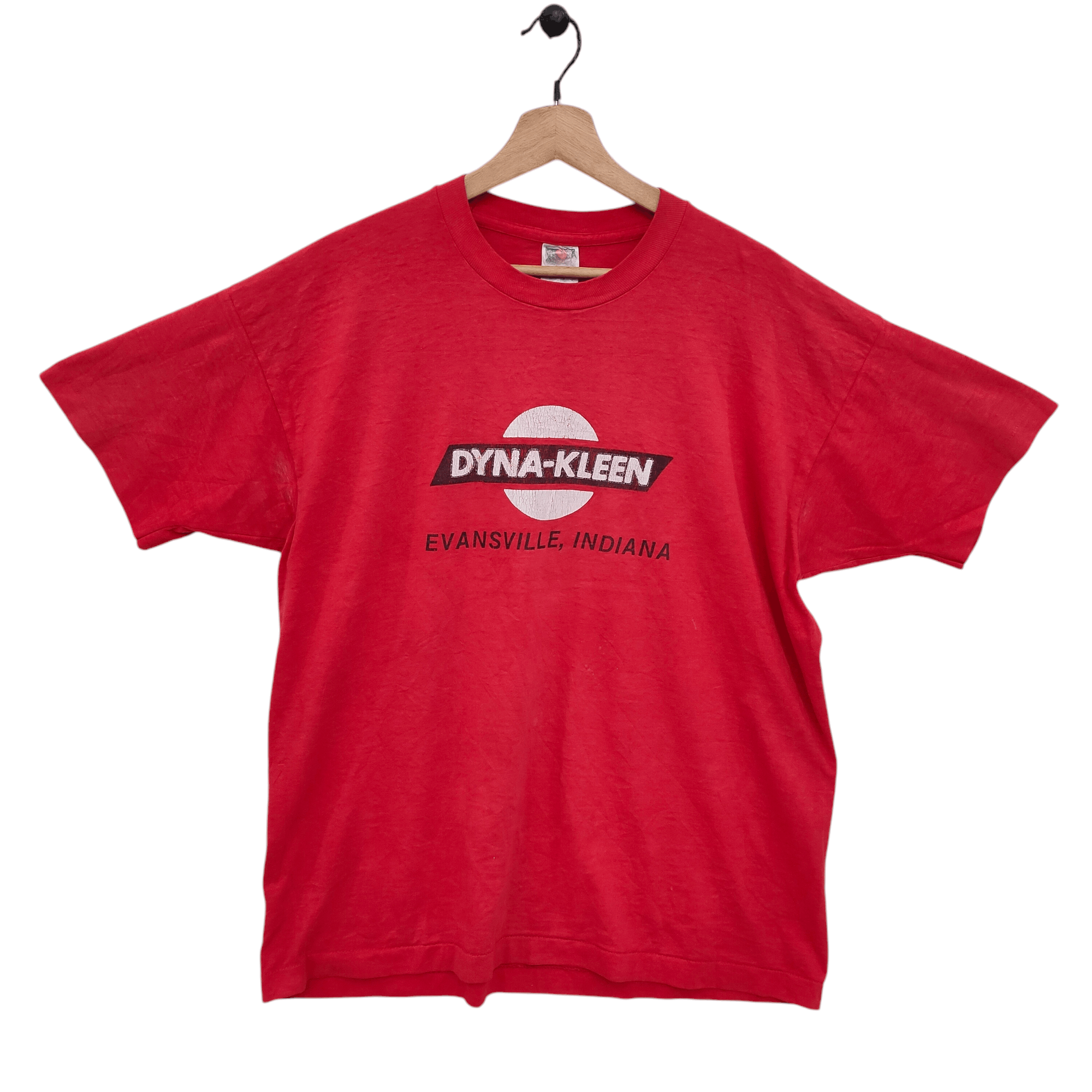 Fruit Of The Loom × Vintage 90s Evansville Indiana Tshirt Size US XL / EU 56 / 4 - 1 Thumbnail
