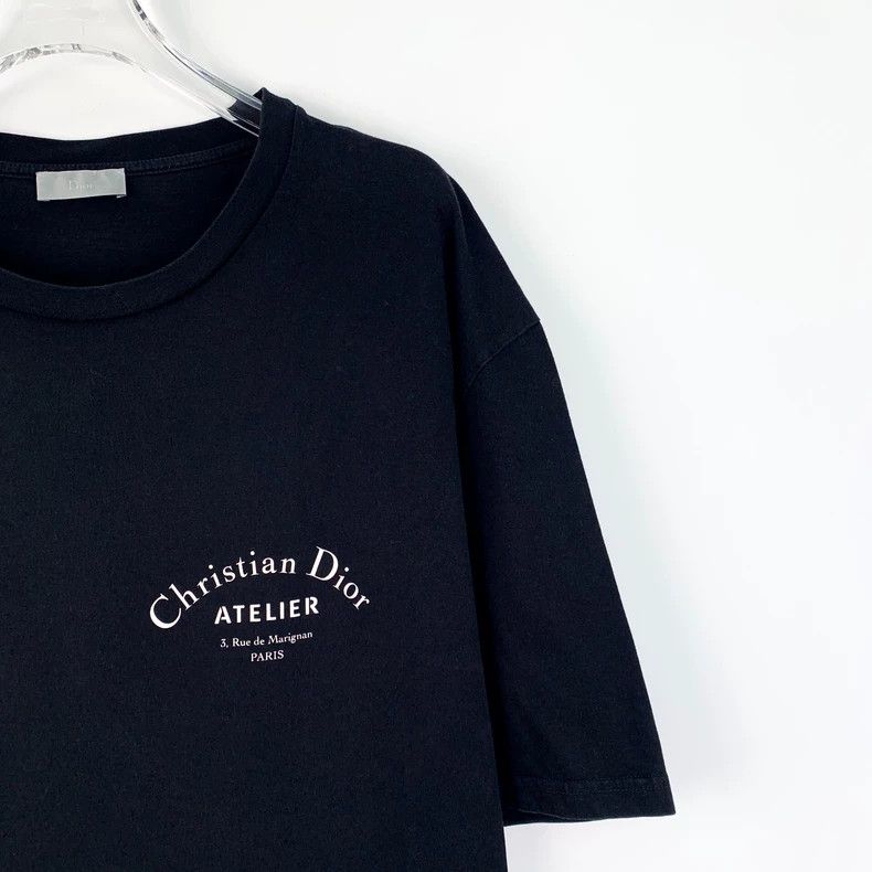 Dior Dior Black logo letter print cotton round-neck short-sleeve Size US L / EU 52-54 / 3 - 3 Thumbnail