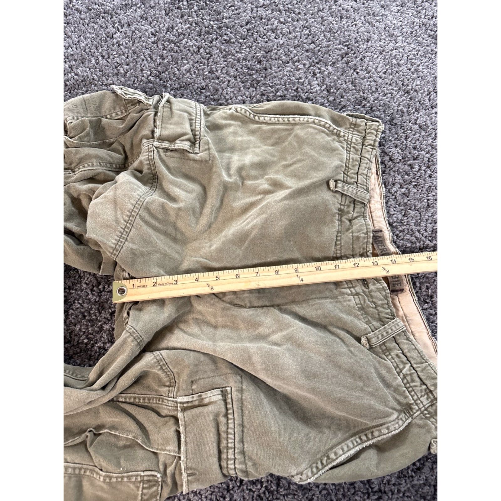 Abercrombie & Fitch VINTAGE Abercrombie & Fitch Paratrooper Pants Mens 36x29 Cargo Military Baggy Pants Green 90s Army Workwear Mens Size US 36 / EU 52 - 5 Thumbnail