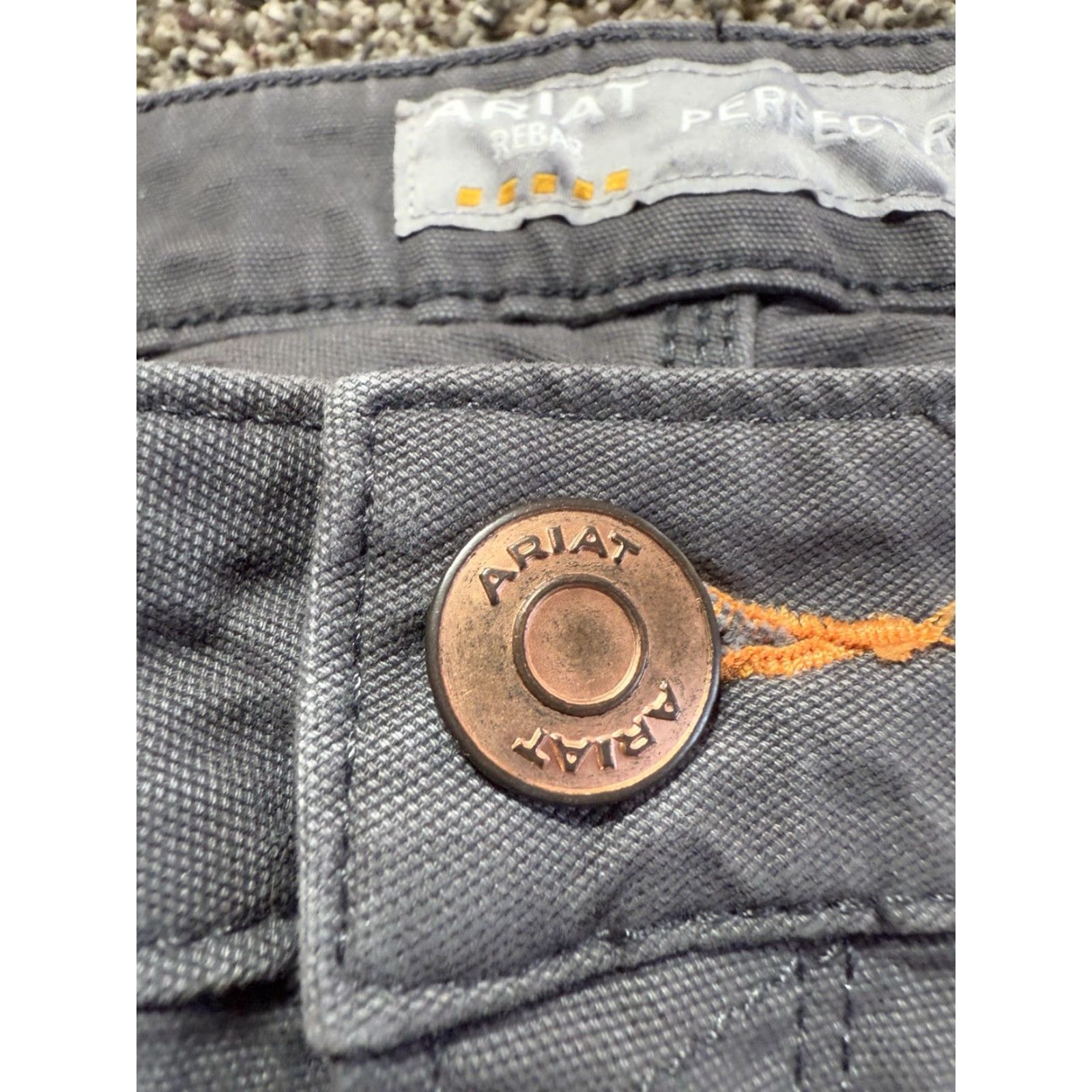 Ariat Ariat Rebar Mens Shorts Size 30 Gray Cargo Inseam 8" Tough Canvas Size US 30 / EU 46 - 2 Thumbnail