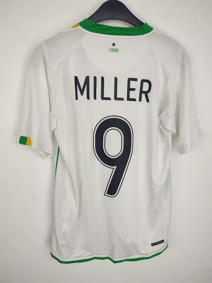 Nike Celtic 2007-08 Third #9 Miller FOOTBALL Kit SHIRT SOCCER Size US S / EU 44-46 / 1 - 17 Thumbnail
