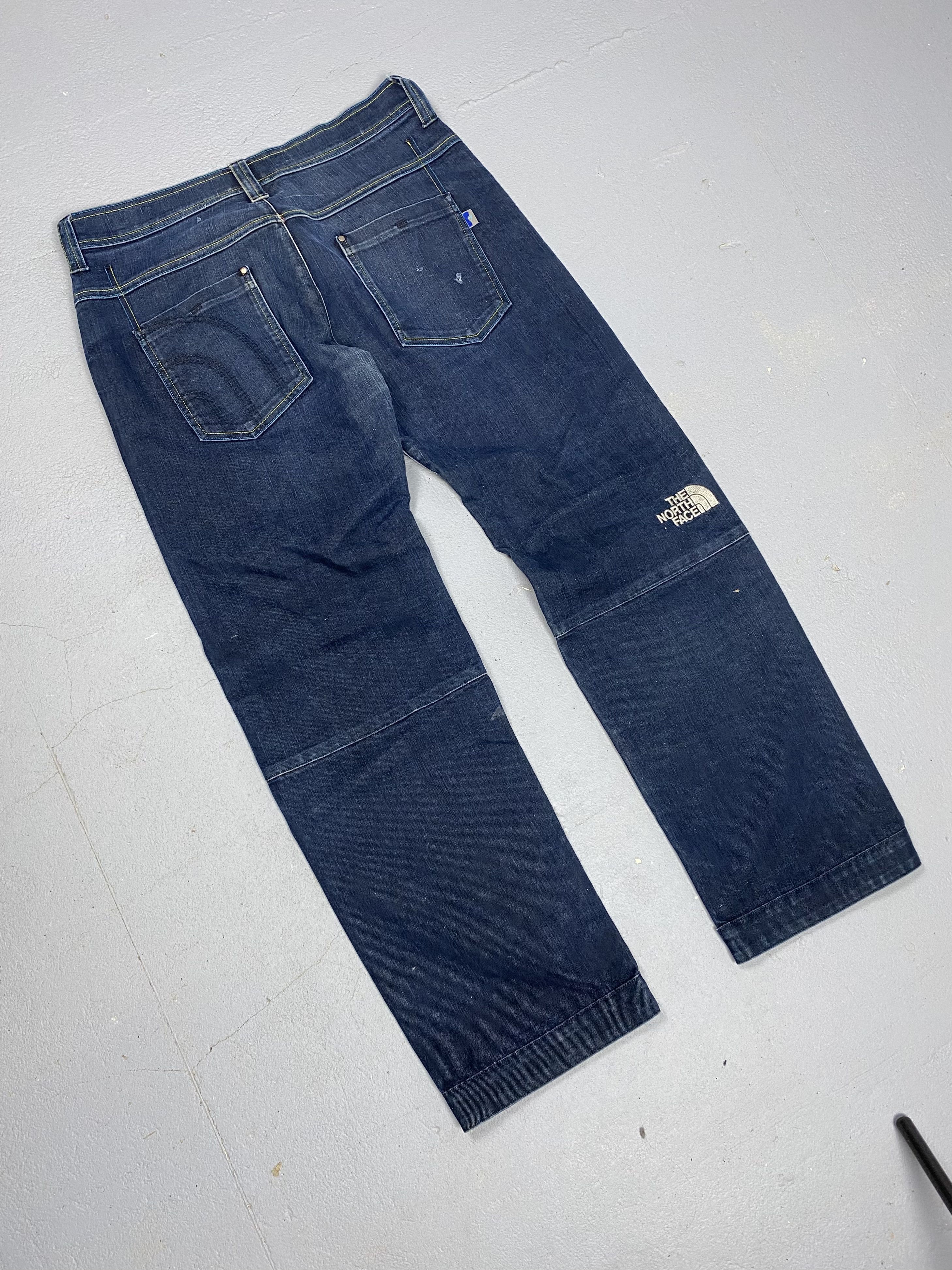 Japanese Brand × The North Face The North Face Junya Watanabe Style Denim Jeans Logo Size US 34 / EU 50 - 9 Thumbnail