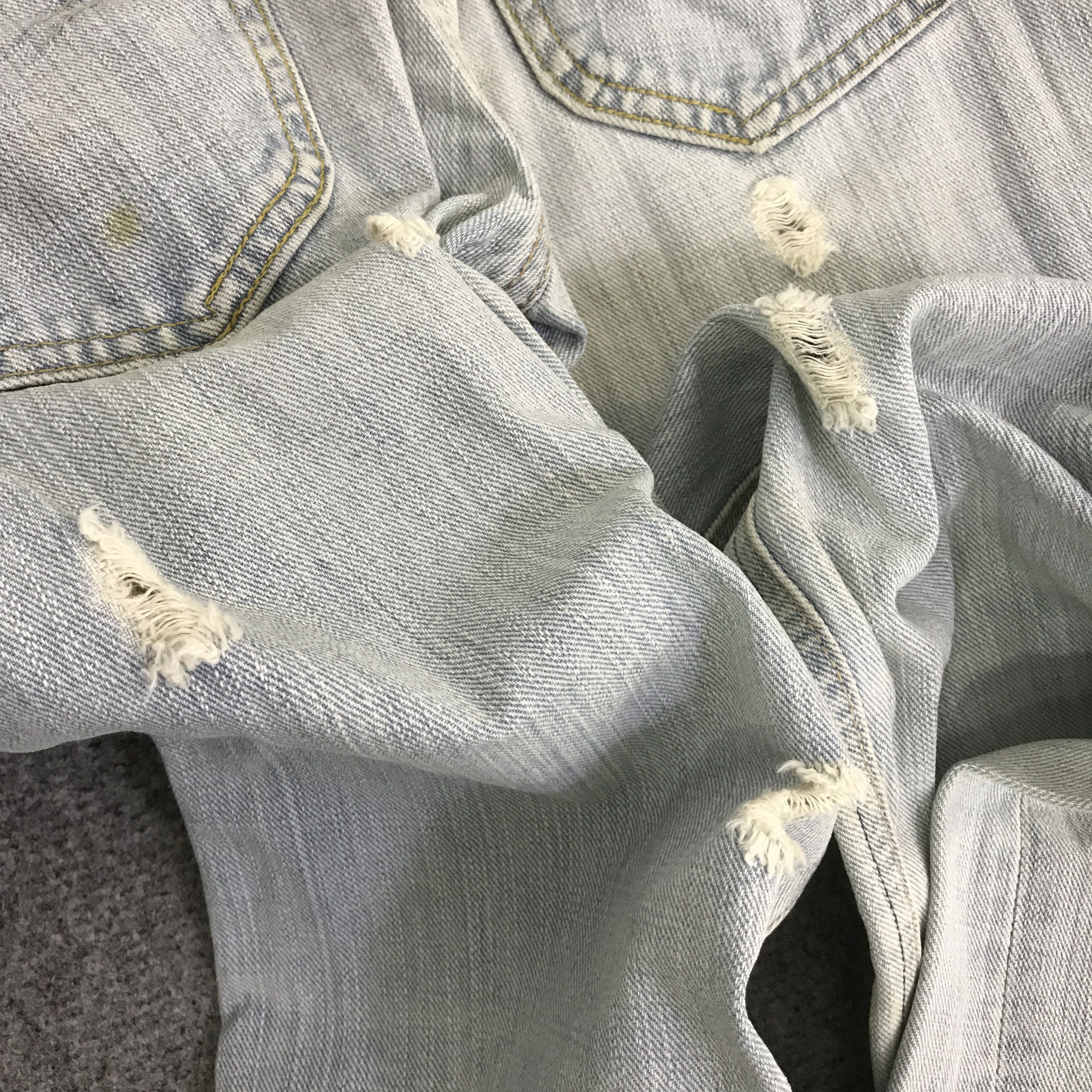 Lee LEE DISTRESSED LIGHT WASH DENIM PANTS K14B12 Size US 28 / EU 44 - 13 Thumbnail