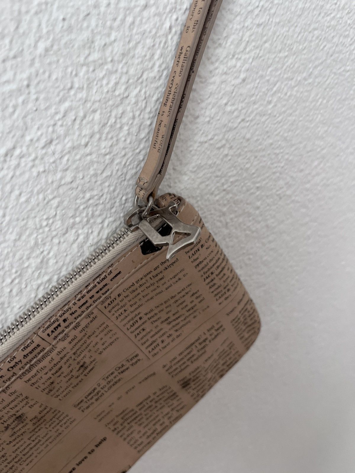John Galliano Archive John Galliano "Gazette" Newspaper Print Wristlet Size ONE SIZE - 9 Thumbnail
