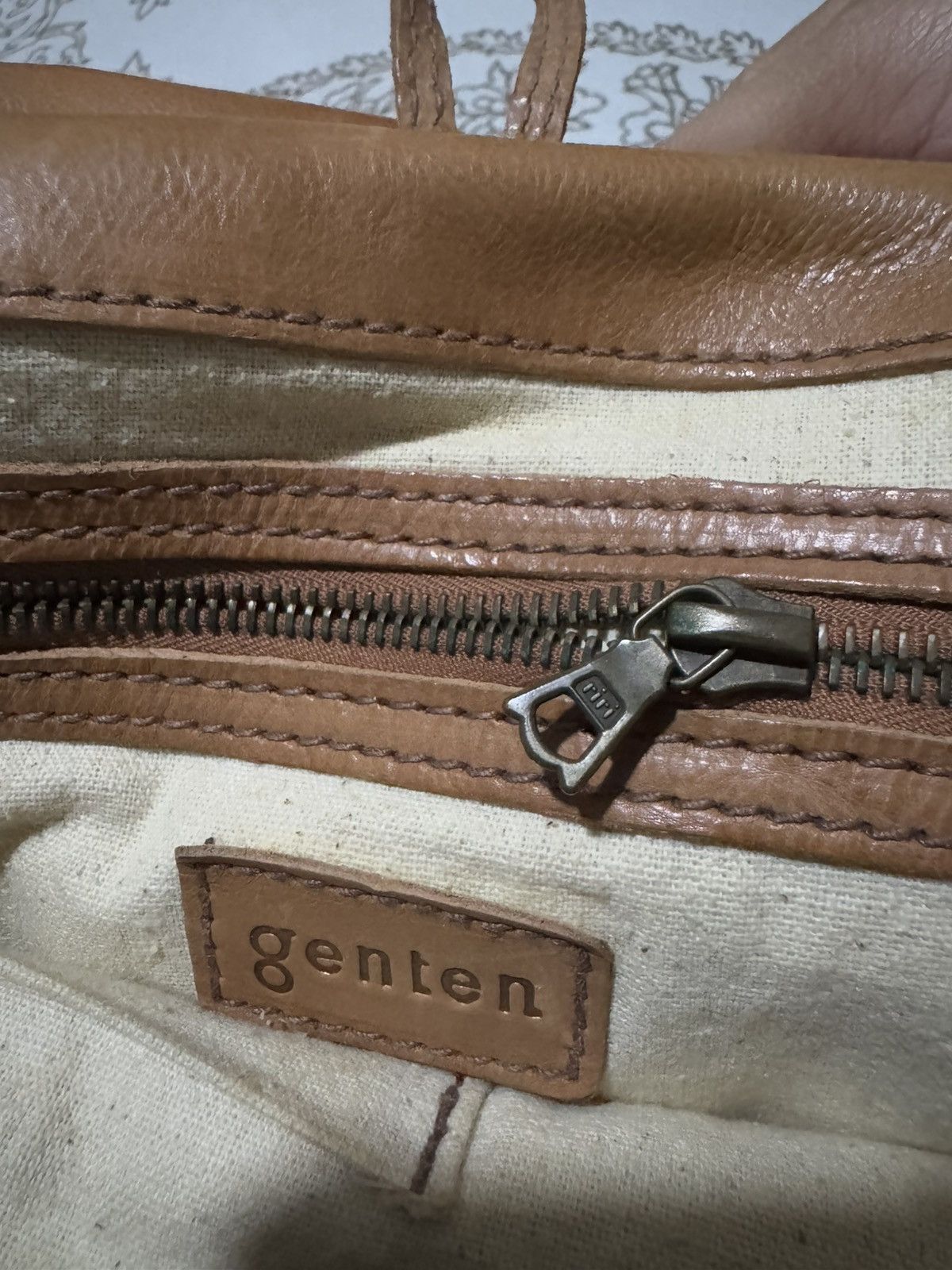 Genuine Leather × Jean Paul Gaultier Genten Riri Zipper Leather Rucksack Backpack Size ONE SIZE - 10 Thumbnail