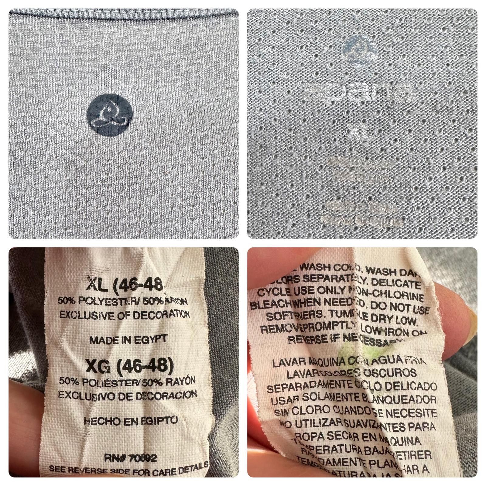 Designer Apana Sleeveless Activewear Tank Top Grey Men's XL Size US XL / EU 56 / 4 - 7 Thumbnail