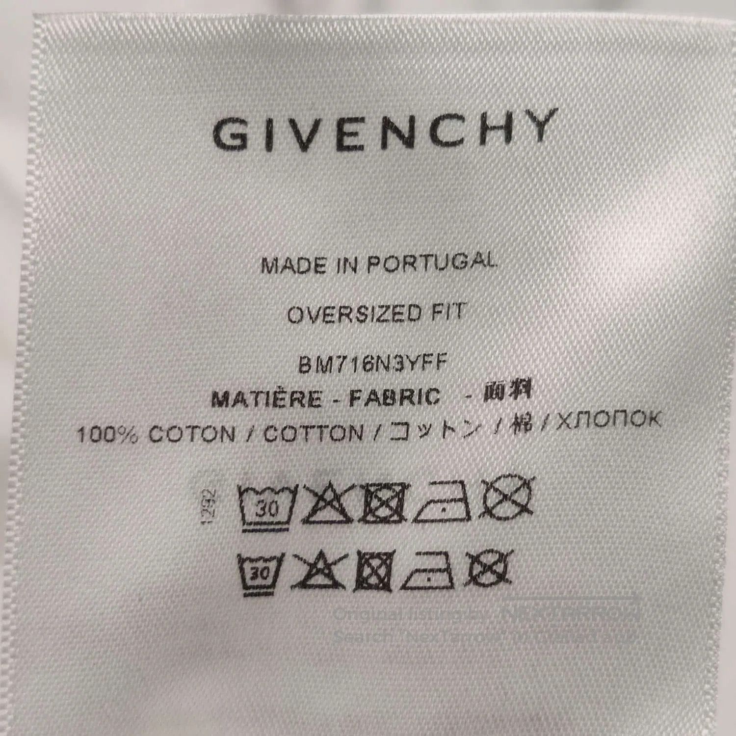 Givenchy Givenchy XXL Graphic Print Cotton Short-Sleeve T-Shirt. Size US XXL / EU 58 / 5 - 8 Thumbnail