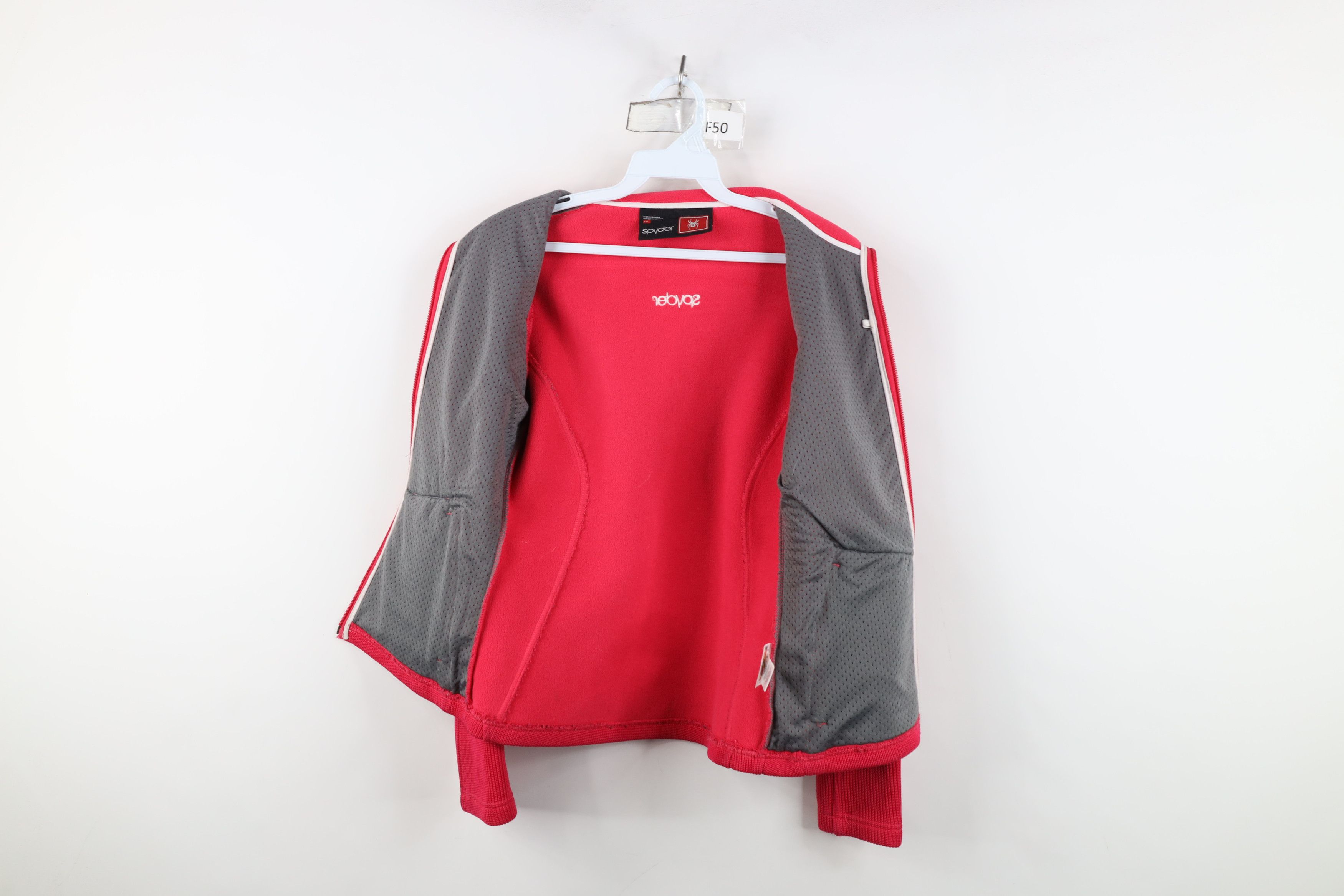 Spyder Spyder Ribbed Knit Full Zip Sweater Jacket Swacket Pink Size S / US 4 / IT 40 - 9 Thumbnail