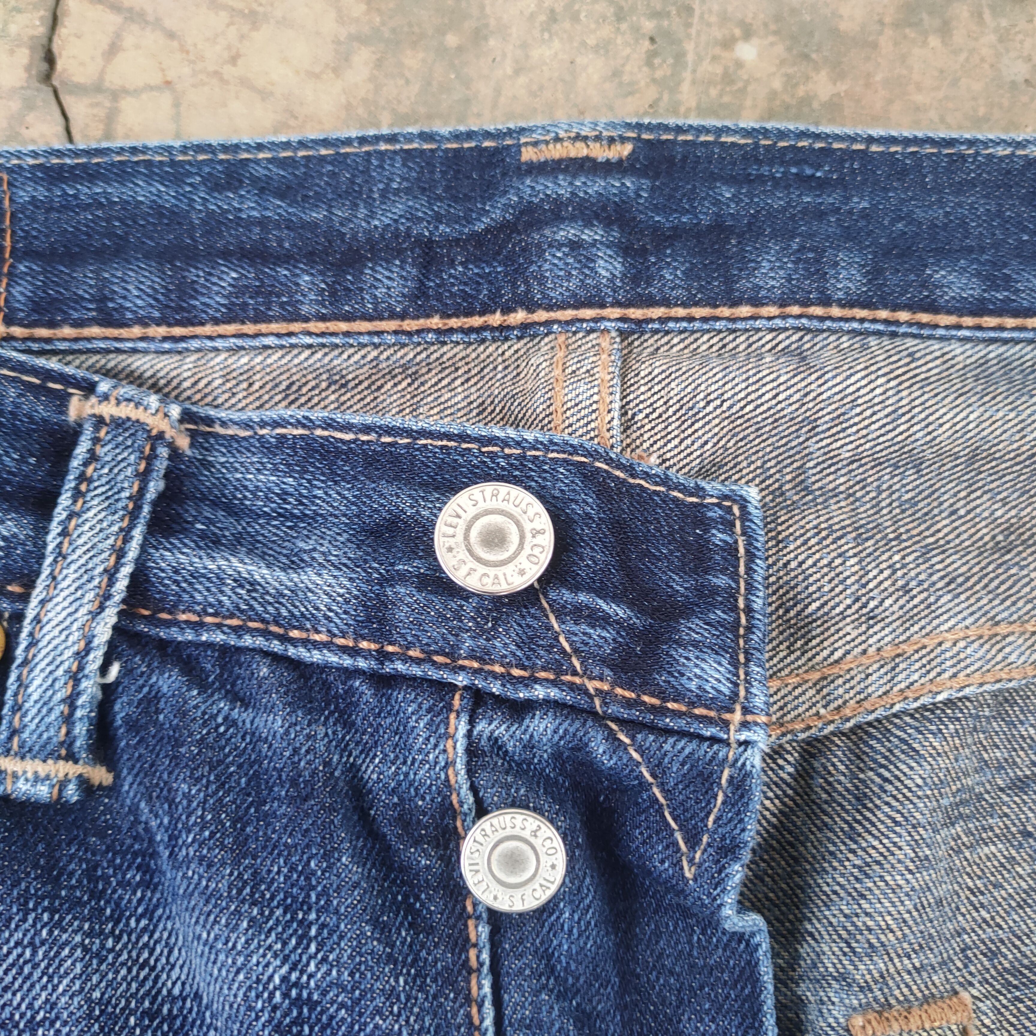 Levi's W32 LEVI'S 501 FADED DISTRESSED JEAN PANTS Size US 32 / EU 48 - 7 Thumbnail
